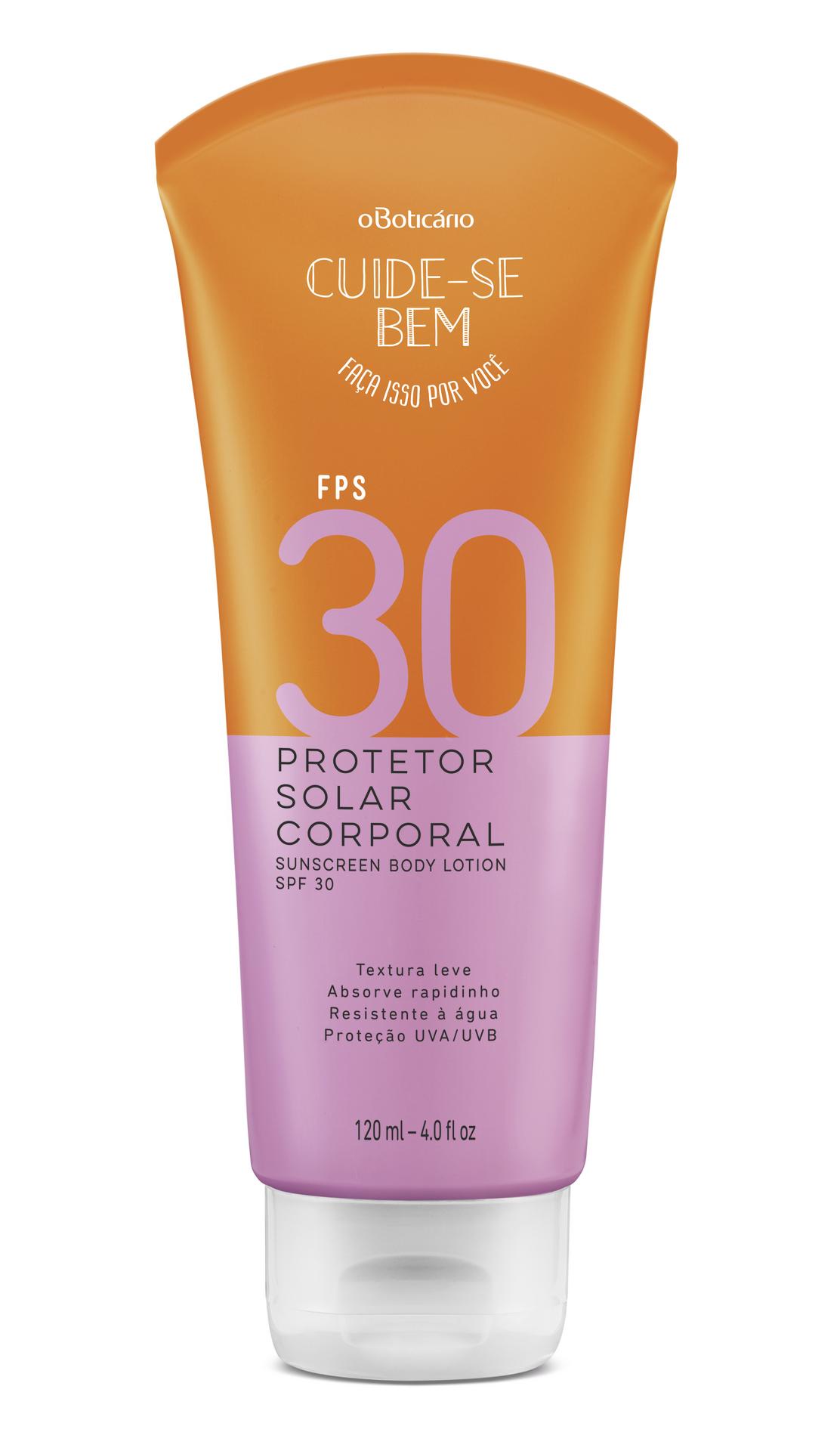 Cuide-se Bem Protector Solar Corporal FPS 30, 120ml